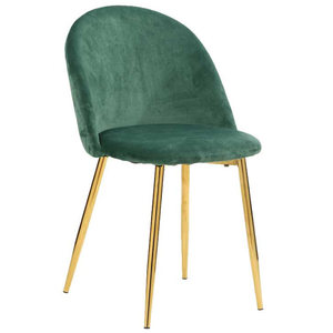 <span class=keywords><strong>Sedia</strong></span> di Alta Qualità in Acciaio con Schienale Plissettato in Velluto Grigio, Stile Europeo Veneziano - Product Image 4