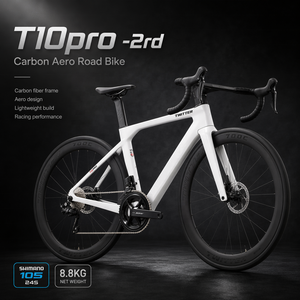 Vélo de Route Full Carbone 700C T10pro - RS-24S Hydr avec Roues en Carbone, 24 Vitesses, Vélo Urbain Adulte Style Twitter - Product Image 1