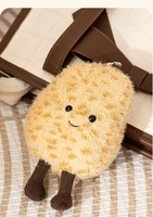 Llavero de Peluche Personalizado con Diseño de Patata Sonriente, Ideal como Regalo para Estudiantes