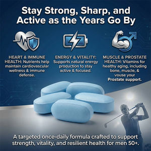 Vente en gros de comprimés multivitaminés pour hommes âgés de plus de 50 ans, favorisant un vieillissement sain, livraison rapide - Product Image 2