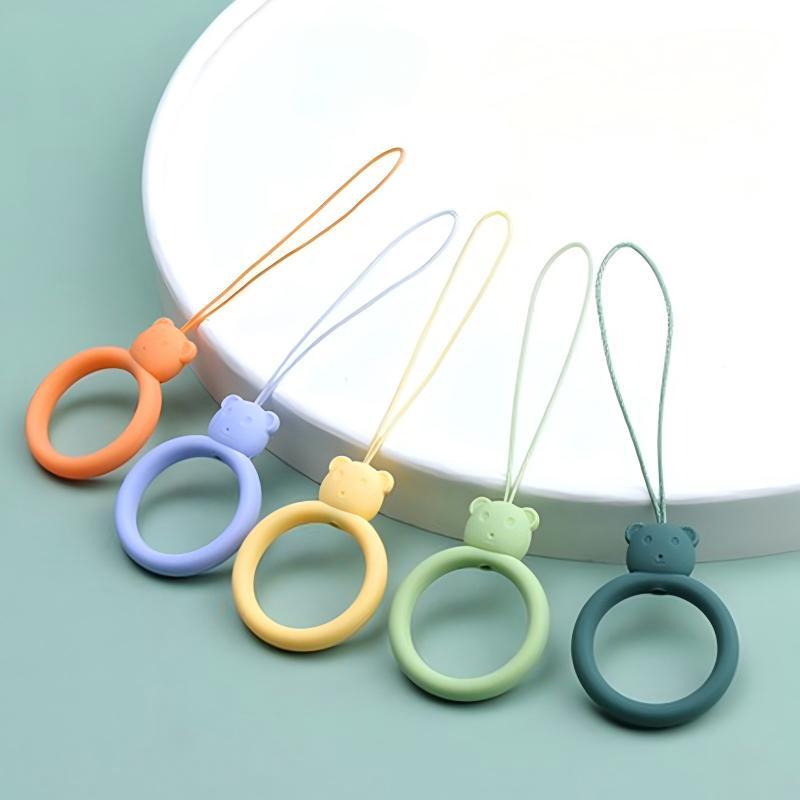 Promotional Soft Silicone Phone Holder Neck Strap Lanyard