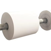 Diskon besar kertas termal gulungan Jumbo kualitas 48 Gsm 400mm lebar 6000/12000m panjang tunggal mesin POS Kertas kasir