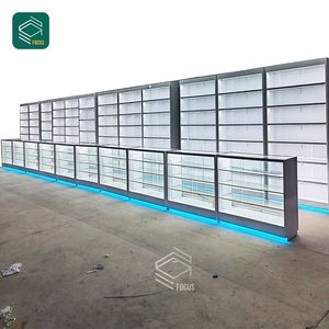 Tùy Chỉnh Thuốc Lá Nhiều Tủ Giá Kệ Kính Thuốc Lá Hiển Thị Trường Hợp LED Ánh Sáng Khói Cửa Hàng Hiển Thị - Product Image 3