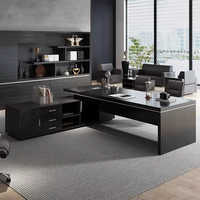 Grande combinaison de chaises de bureau en bois moderne pour les patrons directeurs généraux directeurs-pour la maison ou les postes de travail