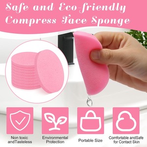 Offre Spéciale sur mesure éponge faciale en cellulose compressée pâte de bois visage éponges en cellulose sèche feuilles pour dame - Product Image 6