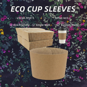 Oferta Especial: Fundas Desechables Aislantes de Papel Kraft para Vasos de 12oz y 16oz, de Pared Simple, para Café y Bebidas Alcohólicas - Product Image 2