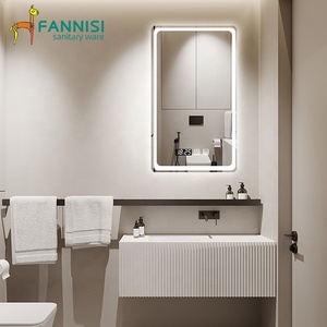 <span class=keywords><strong>Espejo</strong></span> <span class=keywords><strong>de</strong></span> maquillaje LED multifunción para dormitorio, accesorios para <span class=keywords><strong>baño</strong></span> con audio - Product Image 3