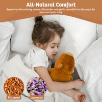 Capybara peluche jouet micro-ondes chauffé en peluche soutien lavande pondéré animaux en peluche pour l'anxiété