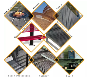 Thép không gỉ nhôm mạ kẽm mở rộng kim loại trang trí bằng cách sử dụng lưới kim loại mở rộng với trọng lượng nhẹ - Product Image 4