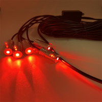 Éclairage d'ambiance LED universel RVB 12V pour l'espace des pieds de voiture avec contrôle par application, synchronisation musicale et rangement intégré