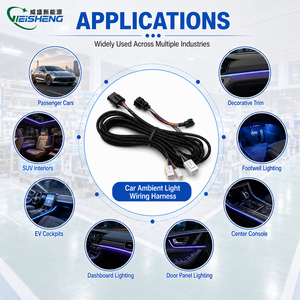 Kabel Lampu Ambient Mobil Kustom, Perakitan Kabel Lampu LED Otomotif untuk Pencahayaan Interior Kendaraan - Product Image 2