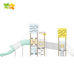 สไลเดอร์สนามเด็กเล่นในสวนสาธารณะชุมชน ซีรีส์ธรรมชาติ HPL สำหรับครอบครัวในวัยเด็ก - Product Image 4