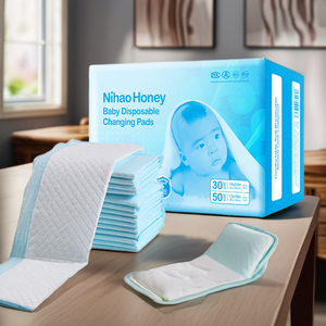 新しい使い捨て防水ベッドシート新生児ケアメイド綿毛パルプトイレティッシュ素材赤ちゃんおむつ交換パッドアンダーパッド - Product Image 1