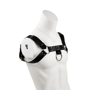 Fábrica al por mayor Encuadernación <span class=keywords><strong>de</strong></span> cuero Sm Props hombres diversión Bondage ropa esclavo rendimiento correas para club nocturno juguetes sexuales anales - Product Image 3