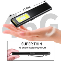 Lámpara de Trabajo LED Multifunción X615B, COB XPE, Detección UV, Puntero Láser Rojo, Recargable Tipo-C, Lámpara de Inspección Magnética