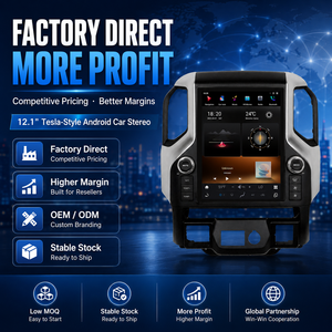 Testez votre marché avec un lecteur multimédia de voiture Android Auto GPS de style Tesla de 12,1 pouces pour Chevrolet Silverado / Sierra 2019 2020 2021 - Product Image 1