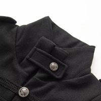 Manteau chic en laine à col montant pour femme, nouvelle collection automne 2026, style décontracté et élégant, coupe ajustée, manches longues, rétro