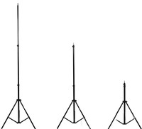 Trépied portable pliable Aquina de 2,1 mètres, mini trépied pour téléphone, en alliage d'aluminium, capacité de charge de 3 kg, utilisation professionnelle, stable, 3 sections