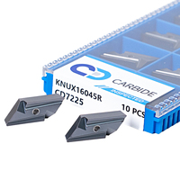 Inserts de coupe en carbure KNUX CNC de haute qualité KNUX 160405L11/KNUX 160405R11 avec revêtement PVD, dureté HRC45 pour