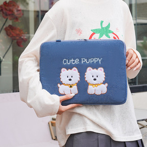 Denim Large Capacity Travel Portable Laptop <b>Bag</b> Shockproof Quilted Embroidered Soft Girls New Fashionable Design and Laptop <b>Bag</b> - Product Image 6