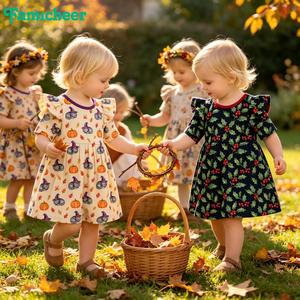 <span class=keywords><strong>Vestito</strong></span> da Principessa per <span class=keywords><strong>Bambina</strong></span> con Motivo Natalizio Personalizzato, in Cotone Morbido Ecologico, Delicato sulla Pelle, per Uso Quotidiano e All'aperto - Product Image 3