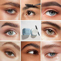 Gel Cils et Sourcils Transparent OEM, Tenue Forte, Vegan, Résistant à l'Eau, Kit de Lifting Brun, Marque Privée