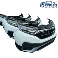 Pièces automobiles pour Honda CRV, y compris un pare-chocs complet avec calandre, ventilateur de radiateur, phares LED, feux antibrouillard, lèvre avant et kit carrosserie.