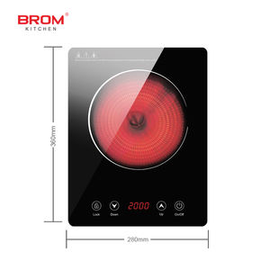 เตาไฟฟ้าอเนกประสงค์ ยี่ห้อ Manufacturer แบบตั้งโต๊ะ ทำจากเซรามิกและกระจก ใช้หลอดฮาโลเจน พร้อมฟังก์ชั่น<span class=keywords><strong>ไมโครเวฟ</strong></span> นึ่ง <span class=keywords><strong>หุง</strong></span><span class=keywords><strong>ข้าว</strong></span> ใช้ได้ทั้งแบบไฟฟ้าเหนี่ยวนำและอินฟราเรด - Product Image 4