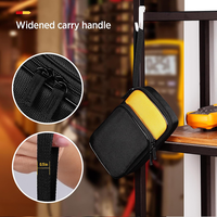Étui de transport souple personnalisé à fermeture éclair pour outils, organiseur de multimètre numérique, sac de rangement antichoc double couche**