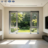 Fenêtres et Portes Coulissantes Modernes en Alliage d'Aluminium, Double Vitrage, Anti-Ouragan, pour Maison, Bureau, Bâtiment, Fenêtre Relevable