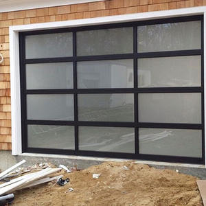 <span class=keywords><strong>Porte</strong></span> <span class=keywords><strong>de</strong></span> <span class=keywords><strong>garage</strong></span> en verre isolée ignifuge et coupe-vent facile à installer avec finition en alliage d'aluminium - Product Image 6