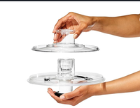 Handmatige plastic sla-spinner met comfortabel handvat, keuken fruit- en groentewasser, vergietkom