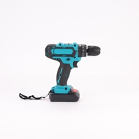Perceuse sans fil portable multifonctionnelle, kits de perceuse à main, tournevis industriel rechargeable au lithium, couple maximal de 35 Nm, variation de vitesse progressive