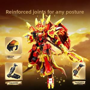 106001 Figura de Acción de Goku Rey Mono Mecha, Temática de Robots de Guerra, Material ABS, Compatible con Bloques - Product Image 3
