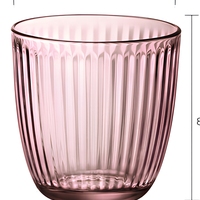 Gobelet à eau en verre côtelé multicolore, portable, compatible lave-vaisselle, à paroi simple, pour la maison et les voyages