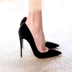 Escarpins classiques noirs à bout pointu et talons aiguilles pour femmes – Chaussures de bureau professionnelles confortables pour cérémonies - Product Image 5