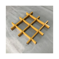 Precio de costo Material de construcción Techos artesonados Colgando Rejilla de techo de aluminio Techo falso para decoración de interiores