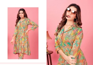 Nueva colección Rayon Co Ords Set para mujer Perfect Party and Outdoor Wear Ropa elegante para mujer de proveedor indio - Product Image 6