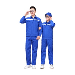 Conjunto de Ropa de Trabajo Qimingfuzhuang, Algodón, Manga Larga, Reflectante, Uniformes de Fábrica y Taller para Hombres y Mujeres - Product Image 5