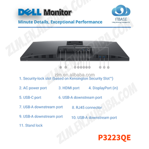 NVIDIA P3223QE 31.5インチ4K UHD IPSモニター用デスクトップUSB-C RJ-45回転可能高さ調整可能USB 3840*2160 - Product Image 4