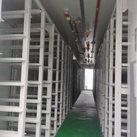 Bâtiment modulaire personnalisé en conteneur, servant de abri portable pour équipement, avec isolation en laine de roche et aménagement de salle électrique