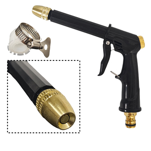 Pistola de Lavado de Autos de Alta Presión con 5 Patrones de Chorro Ajustables, Placa Frontal de Cobre, Rociador de Agua de Alta Resistencia, Cuerpo Negro para Uso Doméstico - Product Image 5