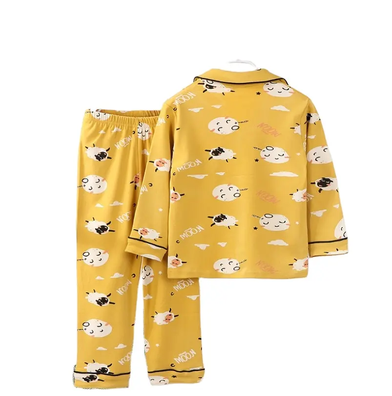 Kinder Nachtwäsche Mädchen Langarm Baumwolle Rosa Pyjamas 100% Gute Baumwolle Pyjamas mit Taste 2pcs Kinder Pijamas Homewear Kleidung