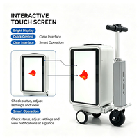 Valise Électrique Intelligente pour Adultes avec Écran LCD Mini-Écran d'Affichage Publicitaire, Transportable, pour Utilisation en Extérieur
