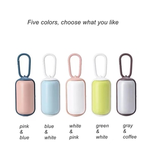 Dispensador de Bolsas para Excrementos de Mascotas, Portátil, Ecológico, de ABS, para Animales Pequeños, con Cubierta Giratoria, Diseño de Gancho, Fácil Reemplazo, para Uso en Exteriores - Product Image 5