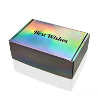 Scatola di Cartone Pieghevole a Conchiglia con Motivo Retrò Creativo per Confezioni Regalo di Compleanno e Matrimonio