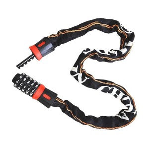 Antivol de chaîne de vélo de 90 cm avec code à combinaison pour vélo électrique, moto et sécurité de portail - Product Image 1
