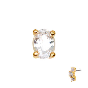 Lotus Customize Bijoux fins de piercing en or véritable 9K 14K 18K avec diamants et moissanite, clous à pression sans filetage, vente en gros - Product Image 4
