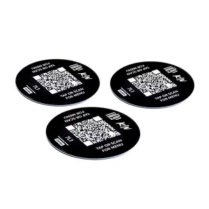 Big Size 13.56MHz NFC Epoxy Tag Waterproof 50mm NFC Google Review Epoxy Tag NFC Epoxy Menu Tag