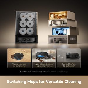 DREAME Matrix 10 Ultra Robot Vacuum Cleaner 30000Pa Self-Cleaning Automatic LDS Wet/<b>Dry</b> Mopping EU Certified Multi-<b>Mop</b> Switching - Product Image 4